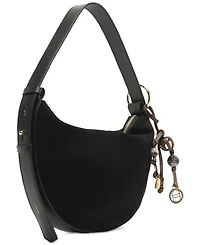 Arezzo Simone Medium Suede Shoulder Handbag