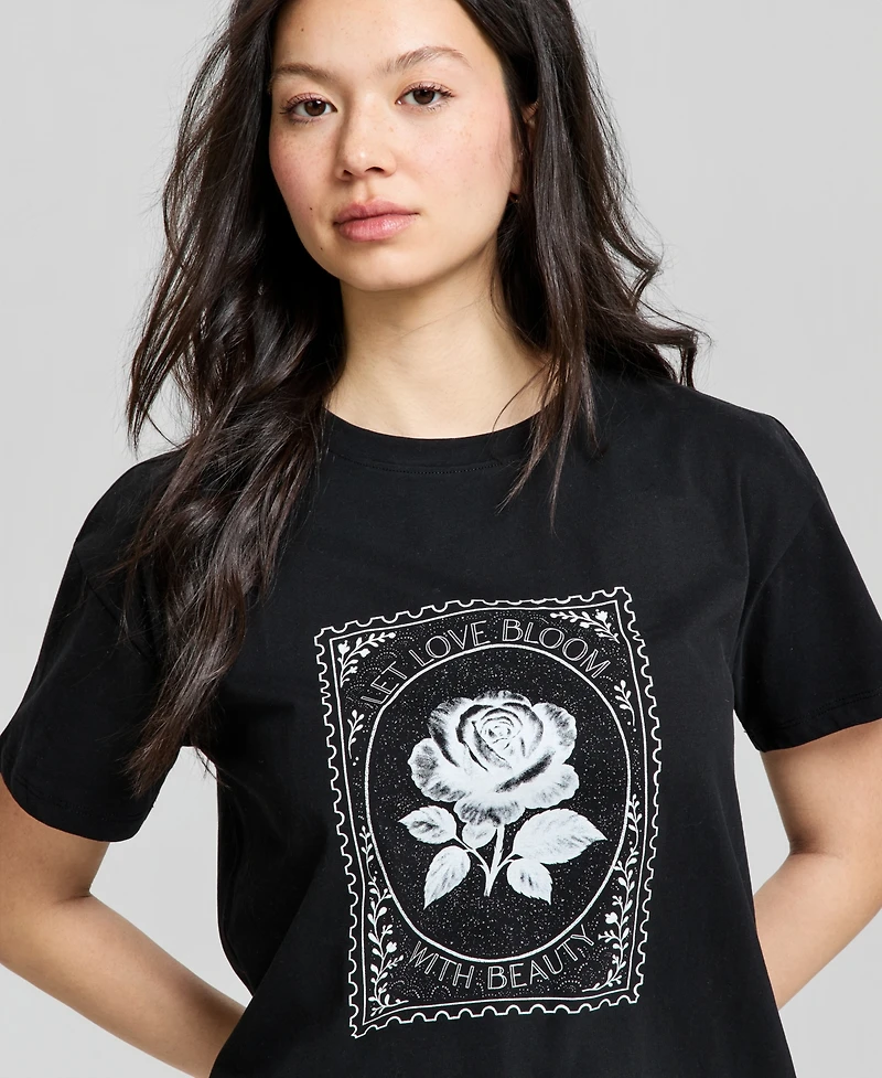 And Now This Women's Stamp Graphic T-Shirt, Macy's Exclusive