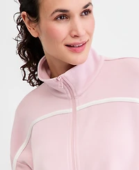 Id Ideology Women's Butter Soft Funnel-Neck Full-Zip Jacket, Macy's Exclusive