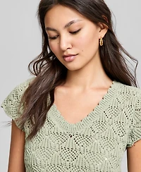 And Now This Women's Pointelle-Knit Tank Top, Macy's Exclusive