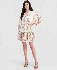 Sam Edelman Women's Cotton Placed-Print Mini Dress