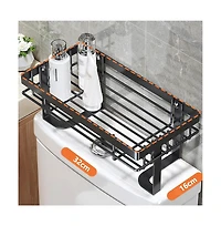 Homfan 4.7" h Multifunctional Bathroom Storage Cabinet Space Saver No Drilling Installation