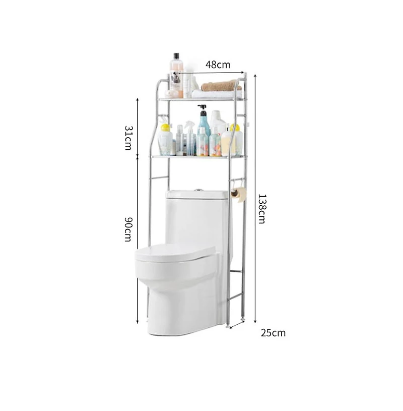 Homfan Freestanding Bathroom Organizers and Storage, Bathroom Organizer Space Saver Easy Assembly