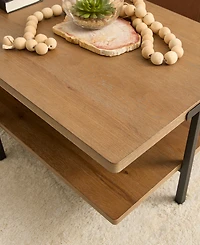 Furniture 18" Knox Wood Rectangular Coffee Table