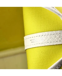 Pre-Owned HERMES 28 Garden File Tote Toile and Leather