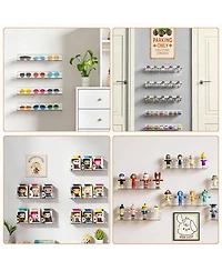 Yigii 4 Pack Acrylic Wall Shelves