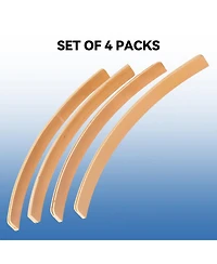 Gse Games & Sports Expert Set of 4 Playing Cards Holders, Wooden Curved Playing Card Racks for Kids, Adults and Seniors