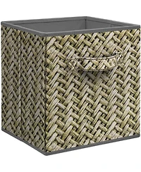 Sorbus 11 Inch 4 Pack Foldable Fabric Storage Cube Bins with Handle - for Organizing Home, Closet, Nursery, Playroom, and More