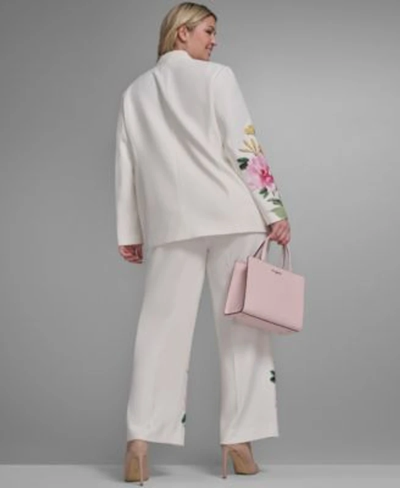 Karl Lagerfeld Paris Placed Floral Blazer Pant