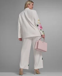 Karl Lagerfeld Paris Placed Floral Blazer Pant