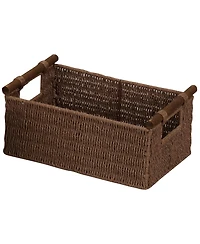 Household Essentials Decorative Woven Baskets Set of 3, Small, Medium and Large