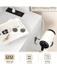 Gaomon 46.8IN Vanity Desk Mirror - Led Lights and Power Outlet