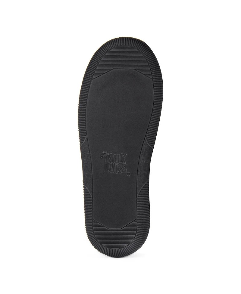 Muk Luks Men's Corduroy Moccasin With Flannel Lining Slippers