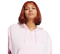 adidas Plus Essentials 3-Stripes French Terry Sportswear Quarter-Zip Hoodie