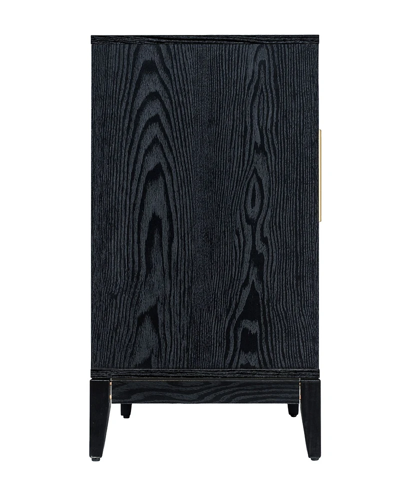 Sango 29.33" Wood Shagreen 2-Door Cabinet