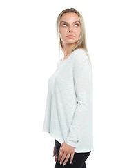 Wilt Clothing Women's Wide Neck Long Sleeve Tee