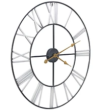 Sorbus 24 Inch Roman Numeral Wall Clock for Living Room, Kitchen, Bedrom Home Decor