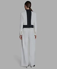 Bcbg Women's Stand-Up Collar Open-Front Blazer