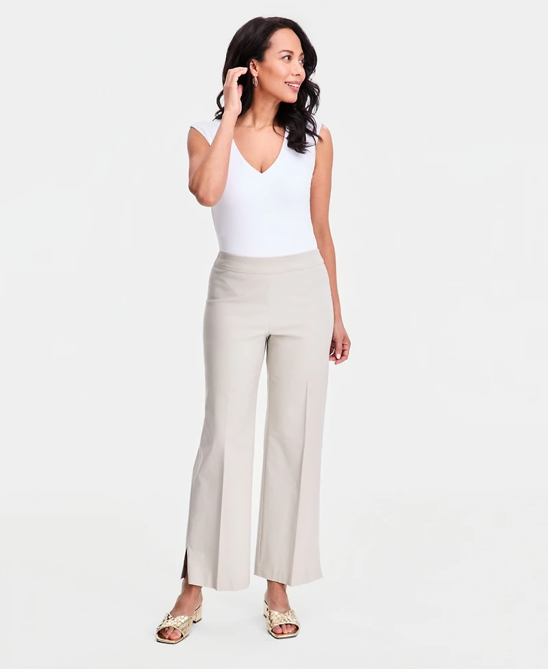 Jm Collection Women's Mid-Rise Pull-On Wide-Leg Pants, Macy's Exclusive