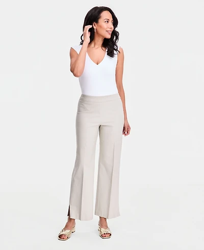Jm Collection Women's Mid-Rise Pull-On Wide-Leg Pants, Macy's Exclusive