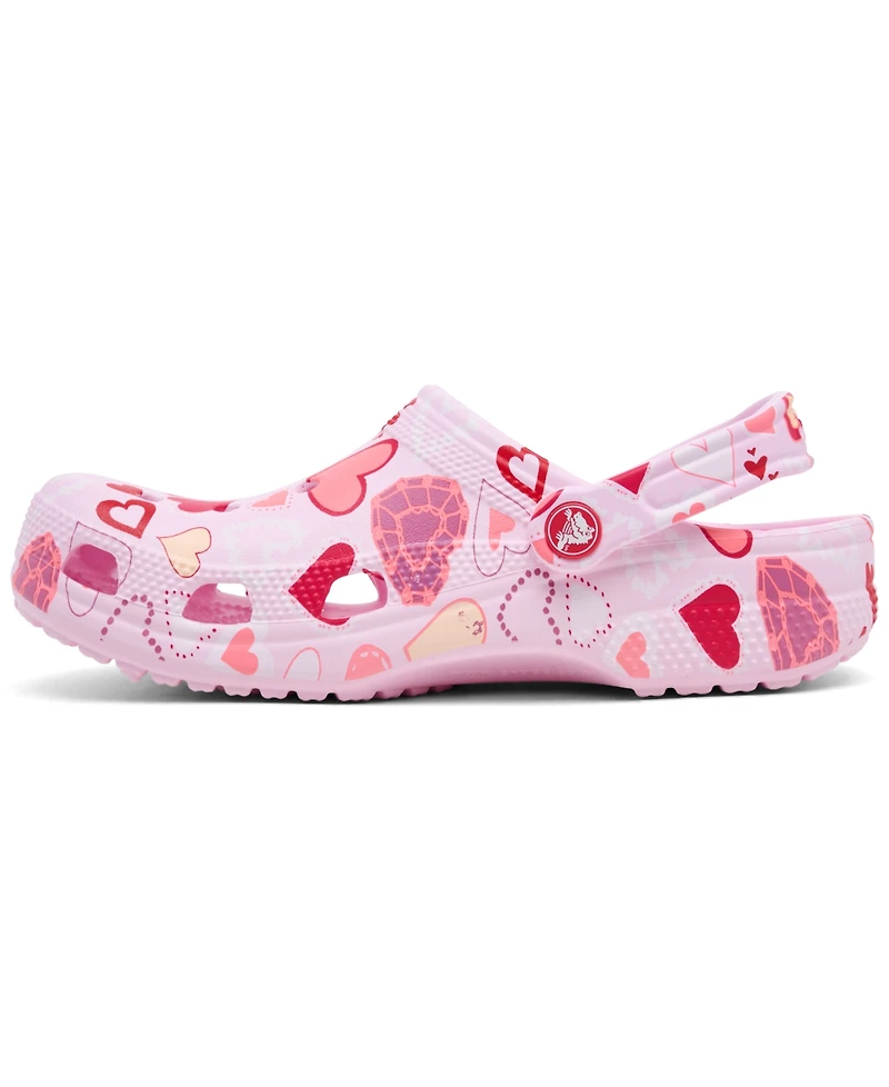 Crocs Women's Classic Valentine's Day Clog Sandals from Finish Line
