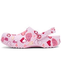 Crocs Women's Classic Valentine's Day Clog Sandals from Finish Line