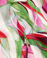 I.n.c. International Concepts Plus Printed Bubble-Sleeve Top, Created for Macy's