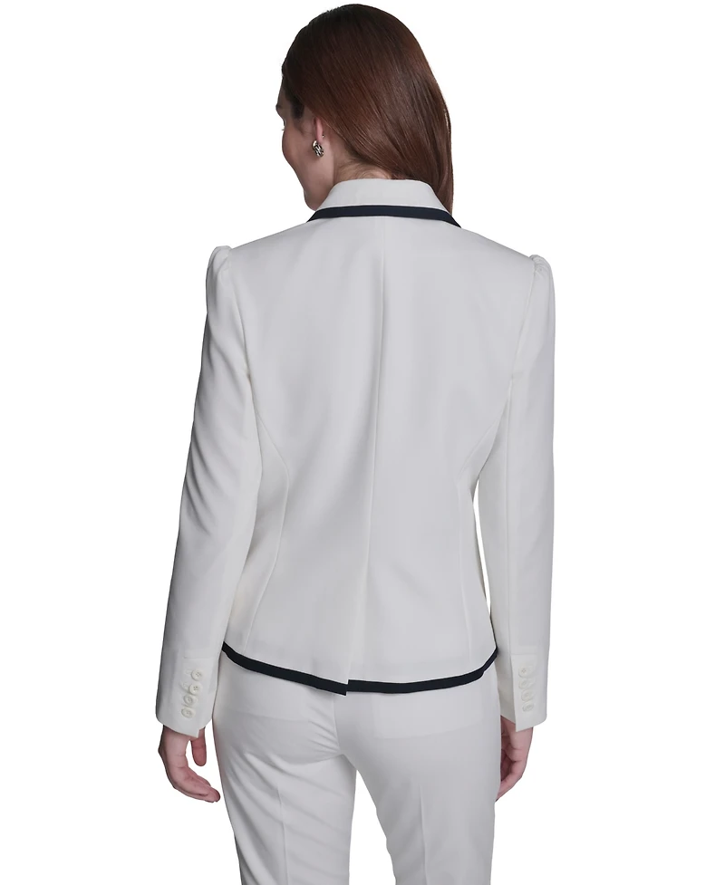Tommy Hilfiger Women's One-Button Framed Blazer