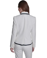 Tommy Hilfiger Women's One-Button Framed Blazer
