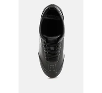 Odaya Studded Real Soft Leather Sneakers Women