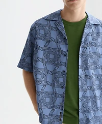 Scotch & Soda Men's Printed Short-Sleeve Shirt