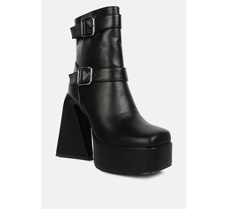 Hot Cocoa High Platform Ankle Boots
