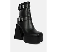 Hot Cocoa High Platform Ankle Boots