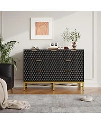 gaomon Modern 7 Drawer Dresser for Bedroom, Chest of Drawers Closet with Deep and Wide Top, Long Wooden Living Room, Hallway