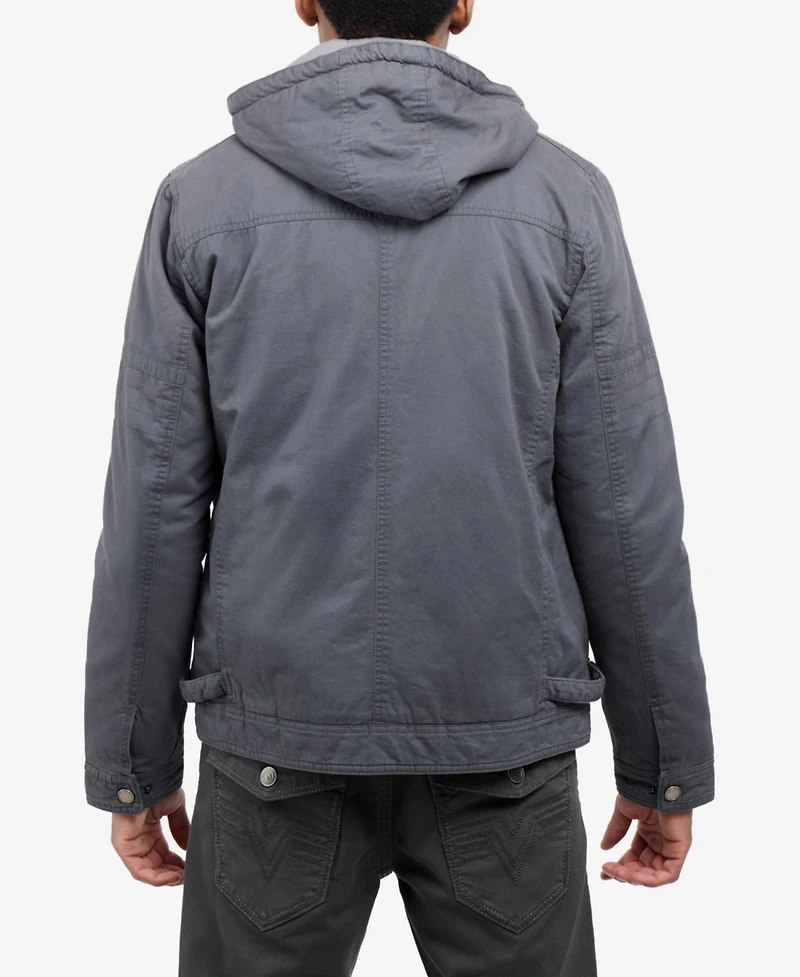 Xray Men's Hooded Military Jacket