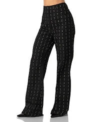 Ivonne Women's Textured Wide-Leg Jeans