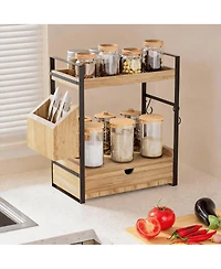 Yigii 2-Tier Bathroom Organizer with Drawers