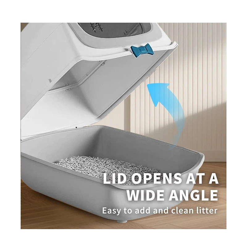 Aostirmotor Penguin-Shaped Enclosed Cat Litter Box