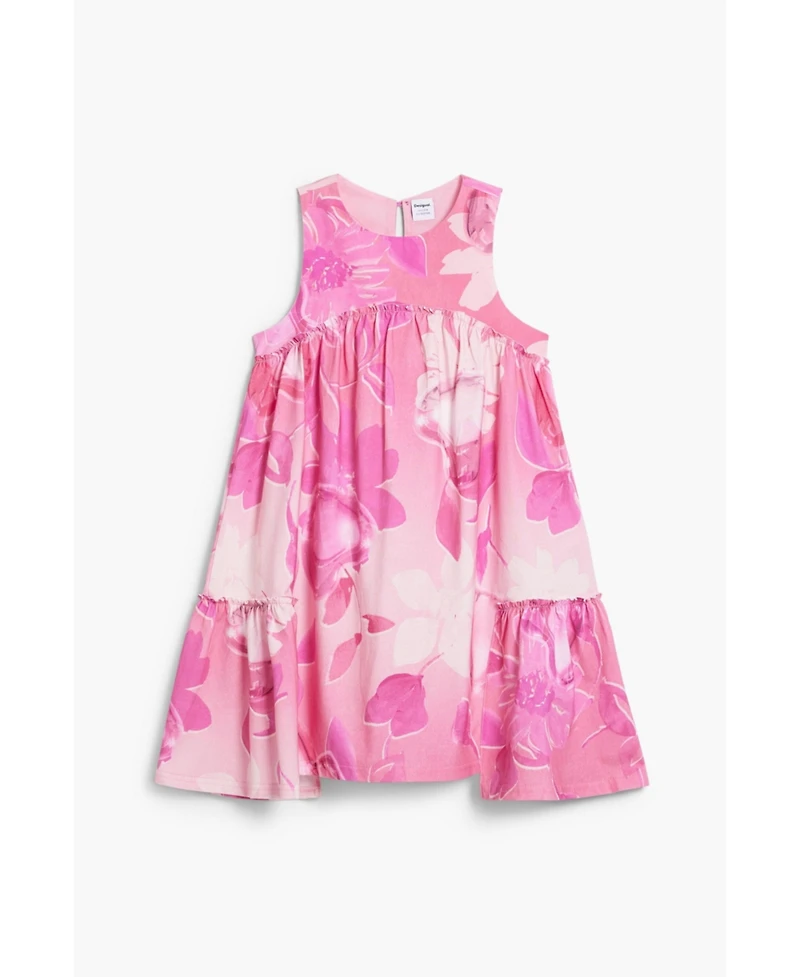 Desigual Girls's 3-14Y Ruched Floral Dress
