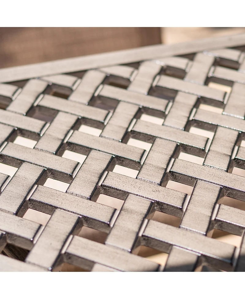 Mondawe 42 Inches Cast Aluminum with Umbralla Hole Round Bar Table