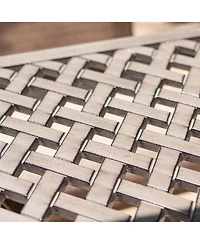 Mondawe 42 Inches Cast Aluminum with Umbralla Hole Round Bar Table