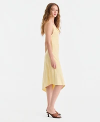 Bar Iii Women's Second Skin Asymmetric-Hem Slip Dress, Macy's Exclusive