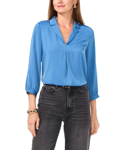 Vince Camuto Women's Collared V-Neck Top