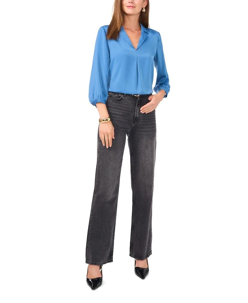 Vince Camuto Women's Collared V-Neck Top