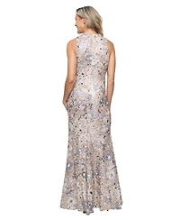 Alex Evenings Petite Boat Neck A-Line Ball Gown