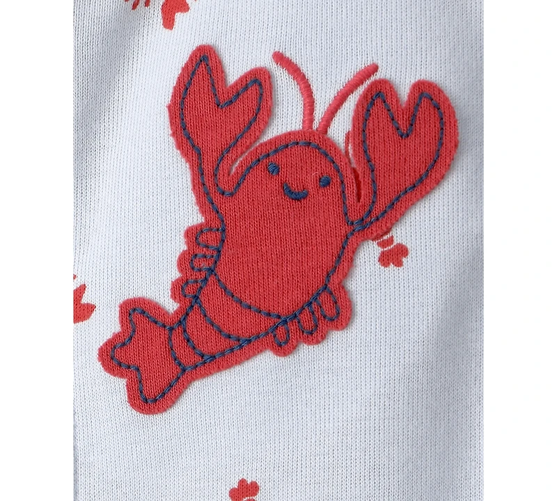 Carter's Baby Boys' Lobster Short-Sleeve Romper