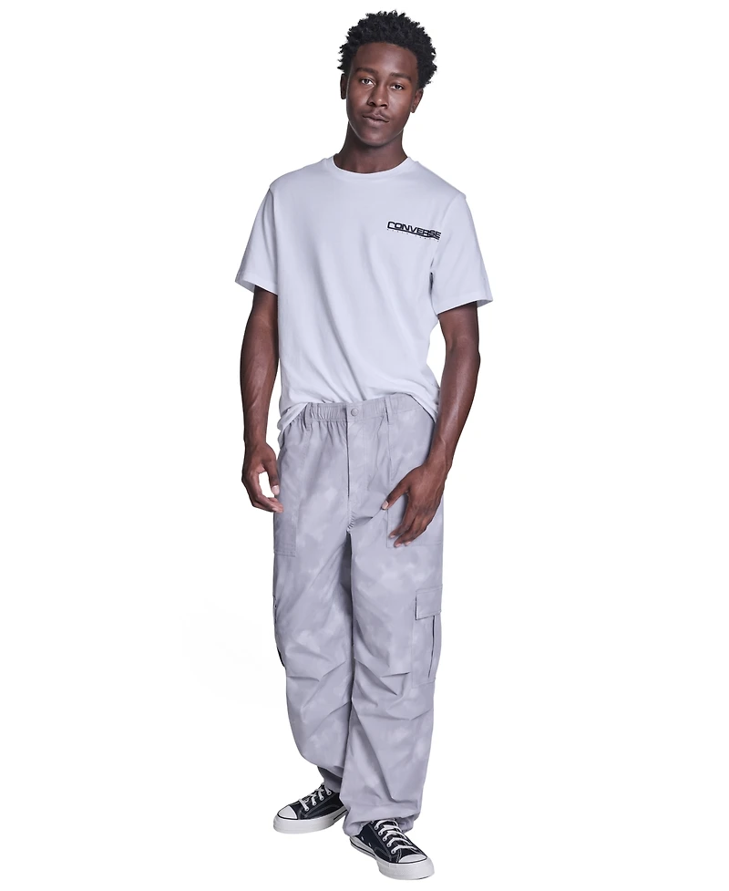 Converse Men's Box Pattern Wide Leg Cargo Pants
