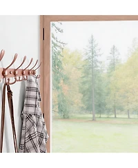 Yigii Heavy Duty 29.5" Long 8-Triple Hooks Coat Rack, Rose Gold