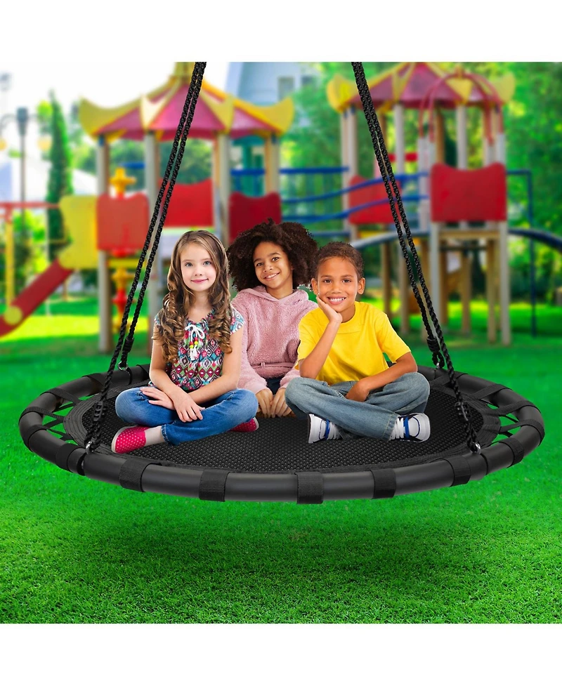 Sorbus 40" diameter Round Saucer Tree Swing - Sturdy, Durable & Easy to Assemble