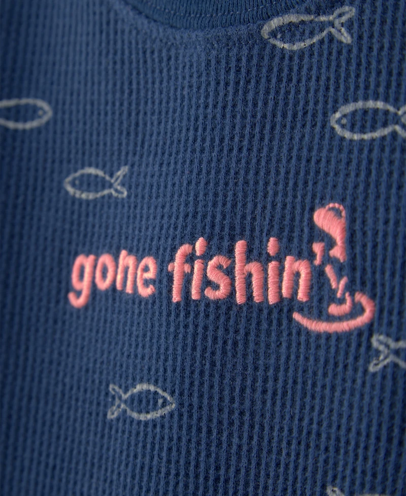 Carter's Baby Boys' Fishing Waffle-Knit Bodysuit & Shorts, 2-Piece Set